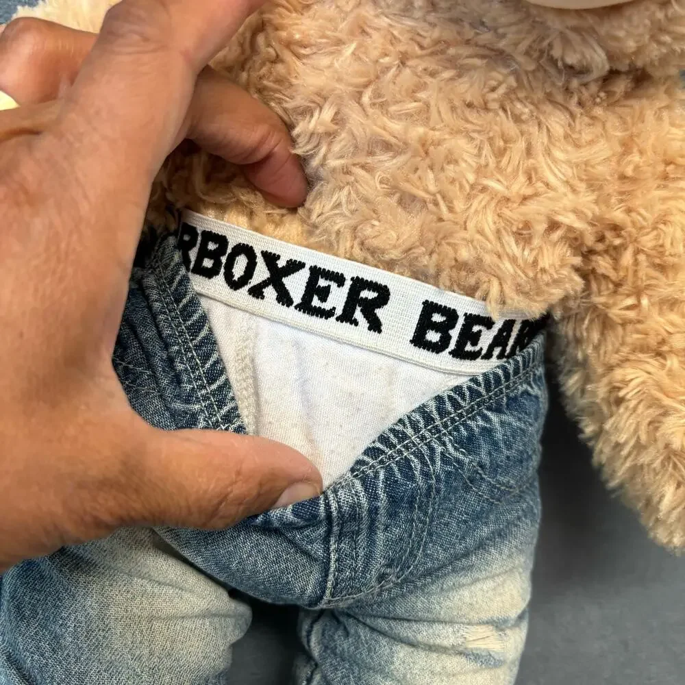 Vintage Build A Bear Boxer Sagging Streetwear Skater Gangster Teddy Bear Skinny